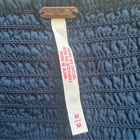 Free People Dress Sundrenched Short-Sleeve Maxi Tiered Floral Emerald Combo M - Picture 8 of 12